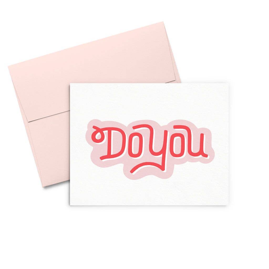 Do You Unique Textured Letterpress - Love Card