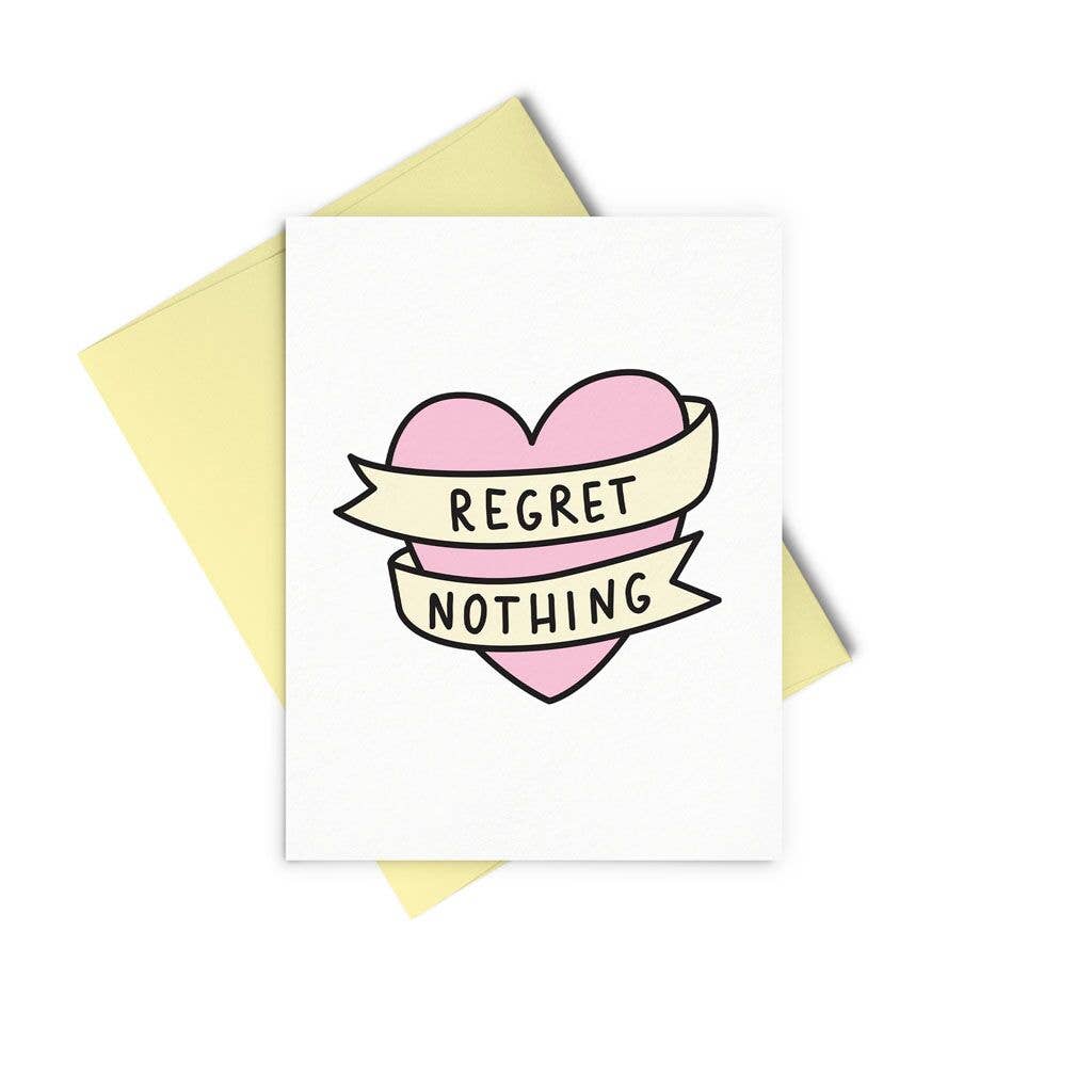 Letterpress, Regret Nothing