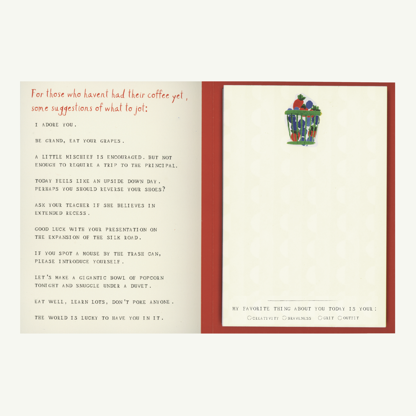 (All New) Lunch Notes