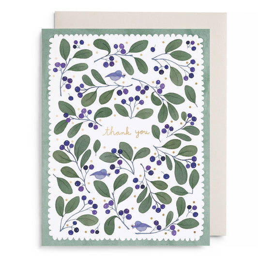 Chirps and Cheers Thank You Greeting Card