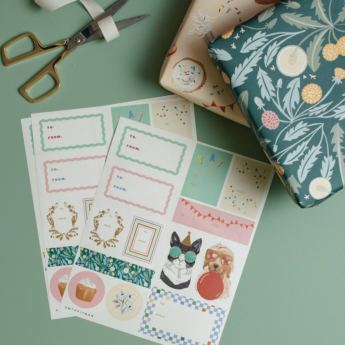 Birthday Gift Stickers