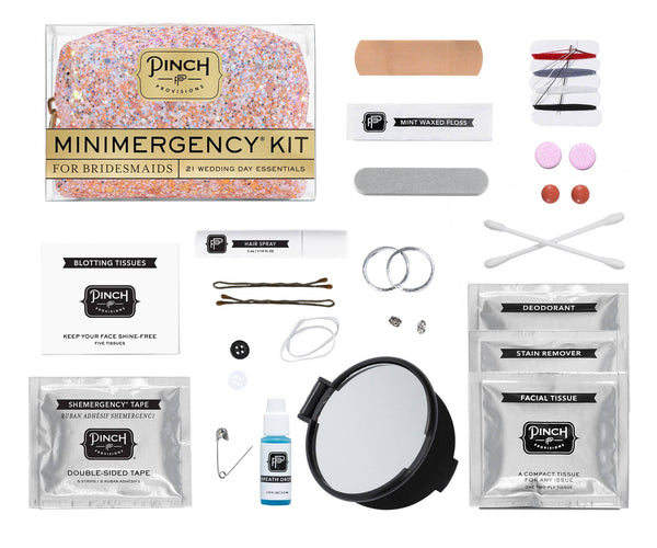 Minimergency Kit for Bridesmaids: Pink Diamond