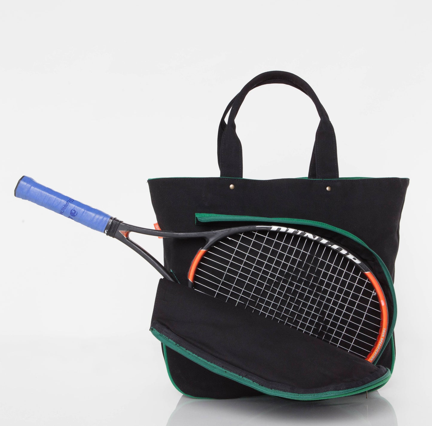 Tennis Tote: Natural & Emerald