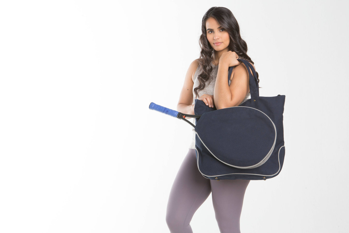 Tennis Tote: Black & Emerald