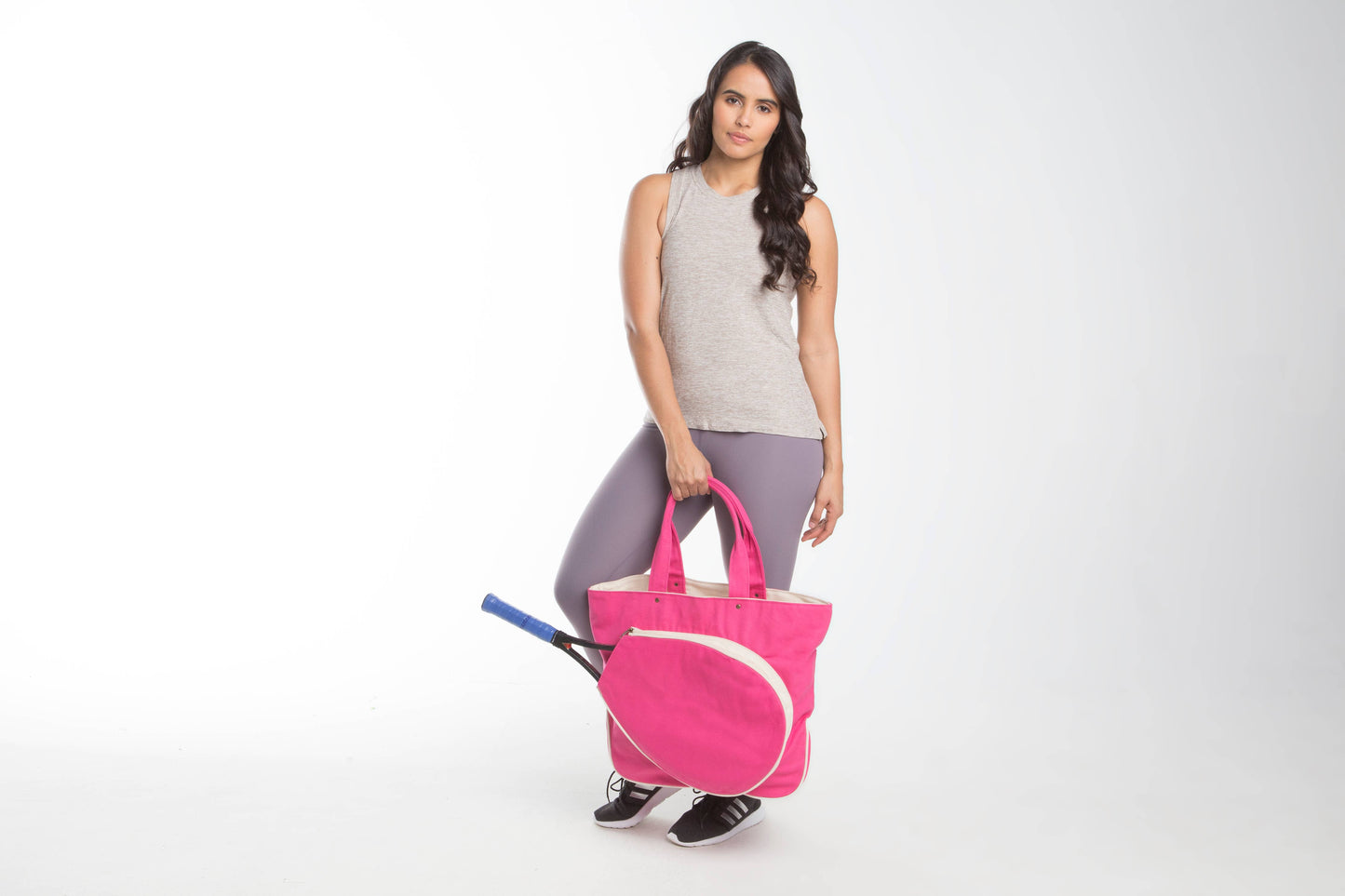 Tennis Tote: Natural & Emerald