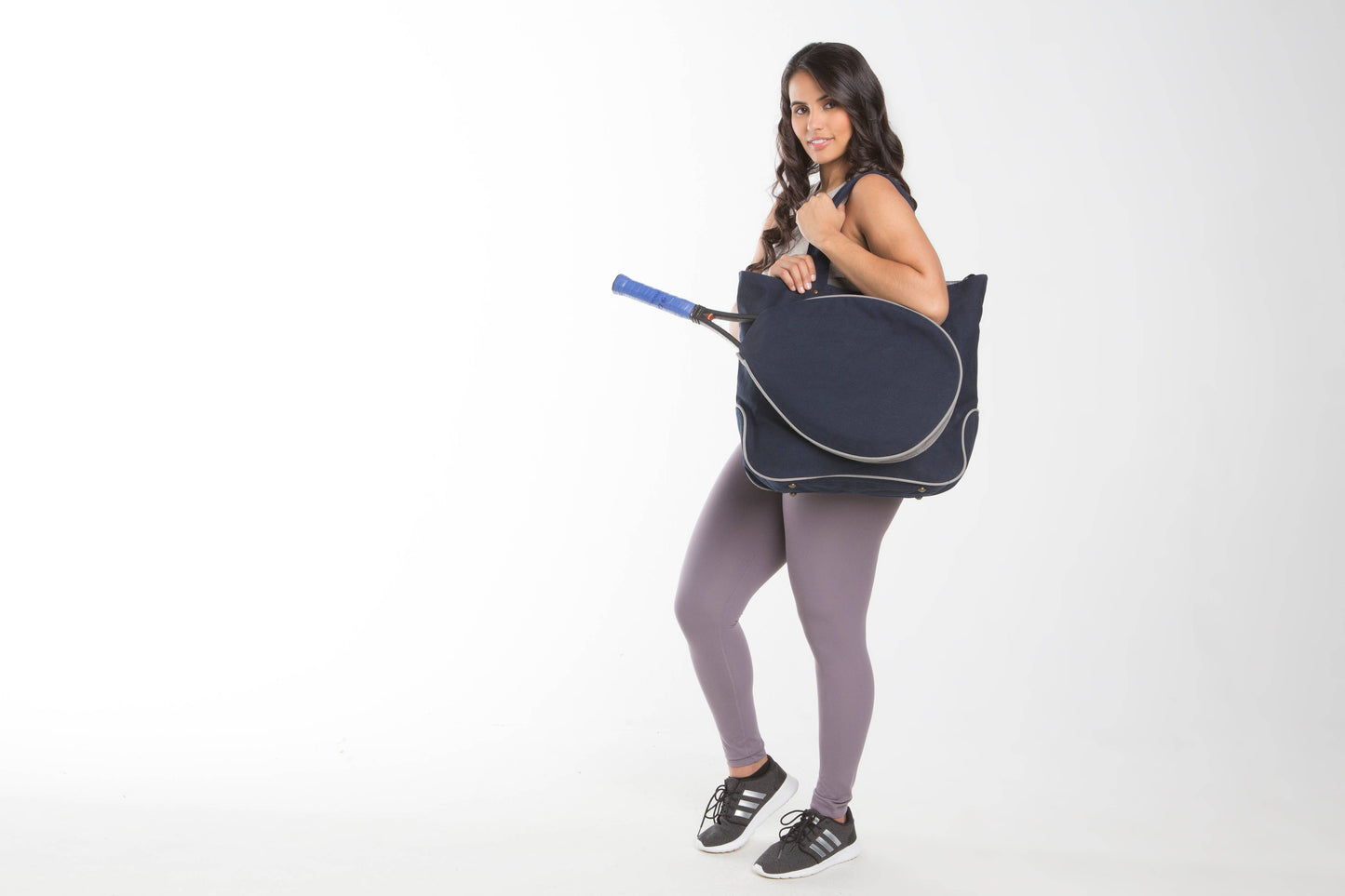 Tennis Tote: Black & Emerald