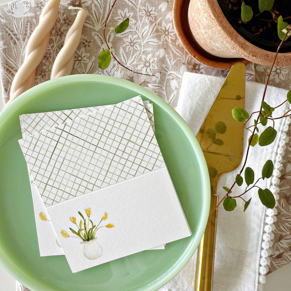 Tulips place cards