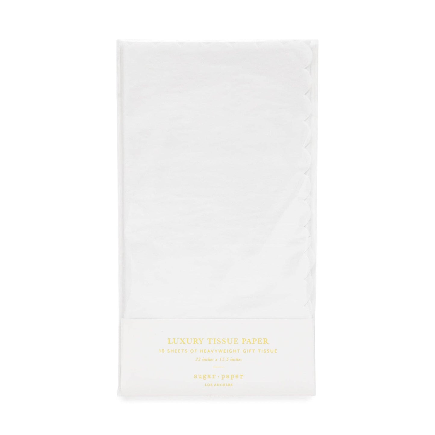 Tissue Paper, White Scallop