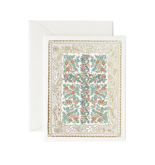 Rosette Cross Easter Card