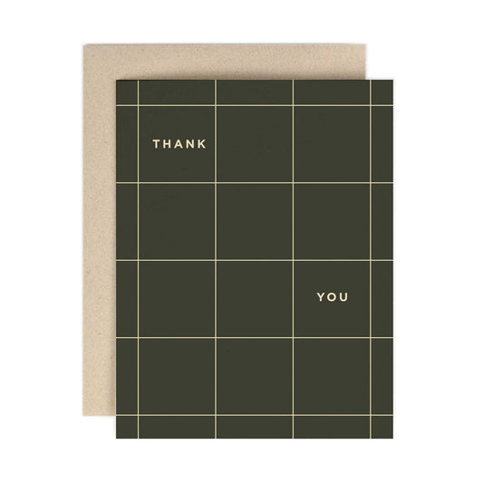 Thank You Grid Greeting Card