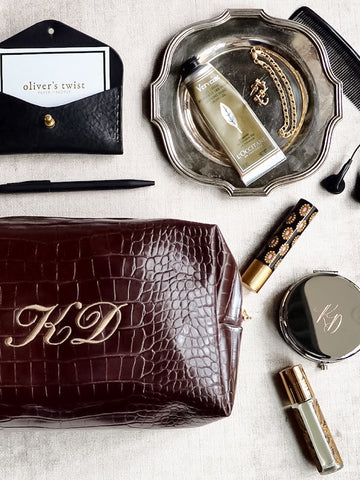 Croc Chic Cosmetic Pouch