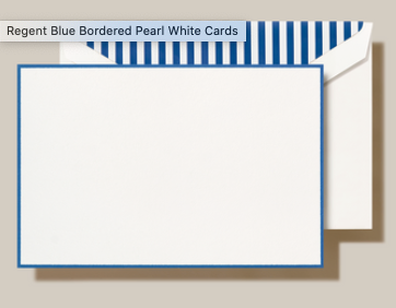 Regent Blue Bordered Card