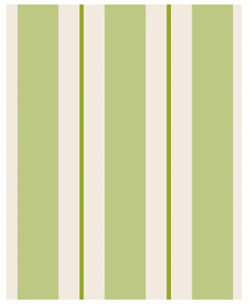 Green Awning Stripe Cocktail Napkins