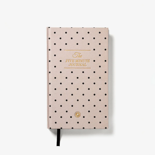 The Five Minute Journal Beige Polka Dot | Exclusive Print