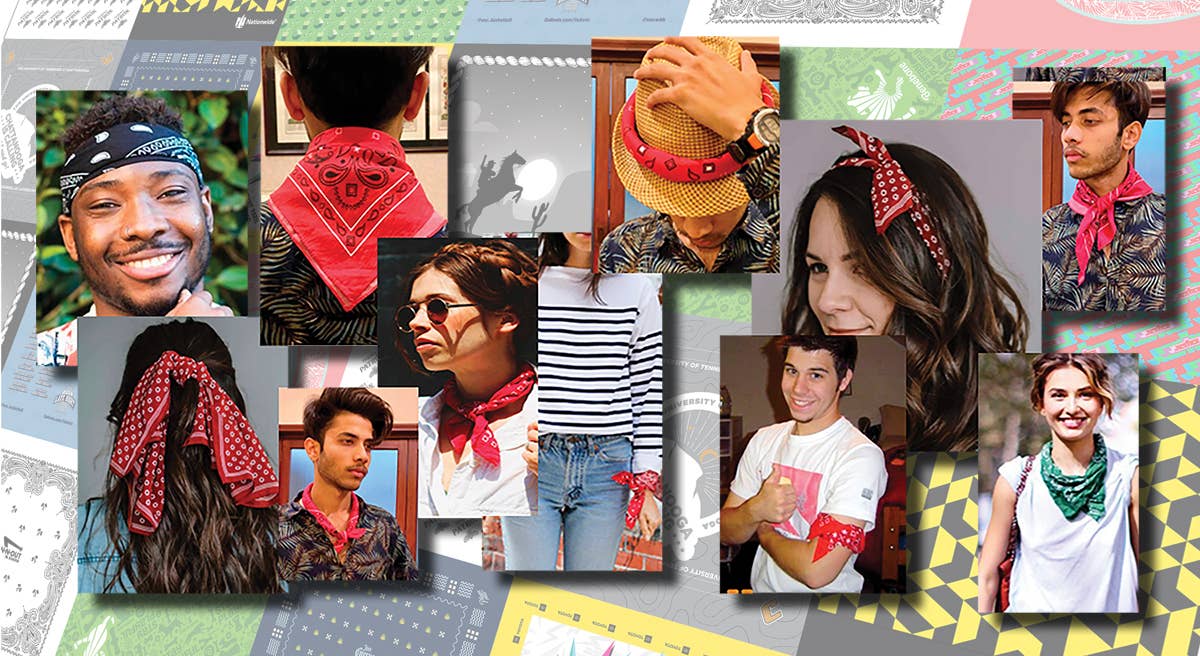 Bandanna - 22" MADE IN USA - Hunter Paisley