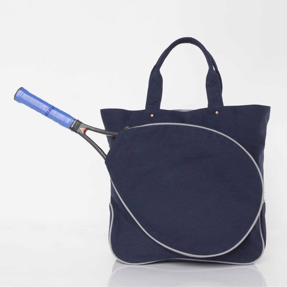 Tennis Tote: Black & Emerald