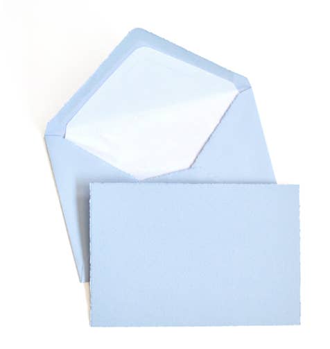 Deckle Edge Note Card/Gold Box