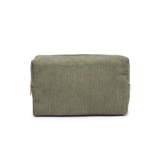 Cordially Yours - Corduroy Cosmetic Pouch