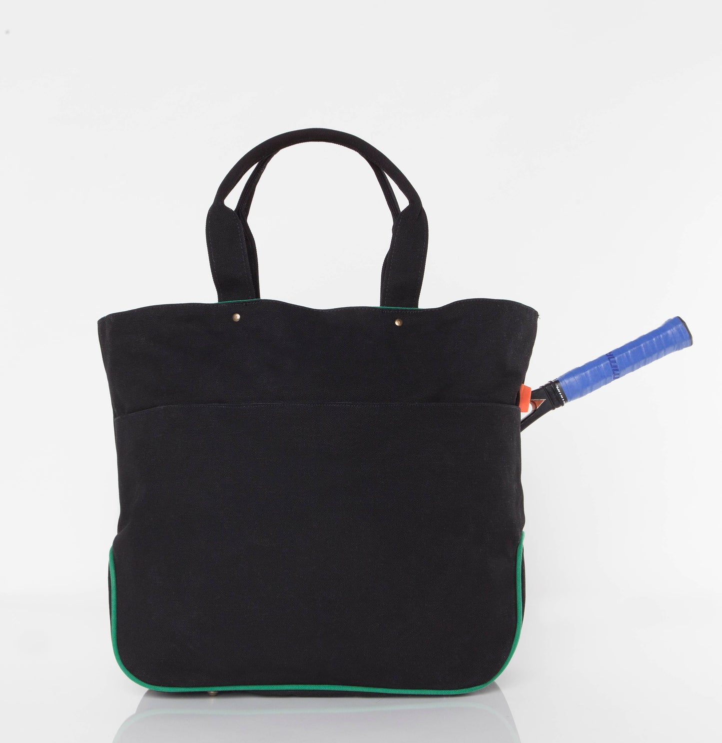 Tennis Tote: Black & Emerald