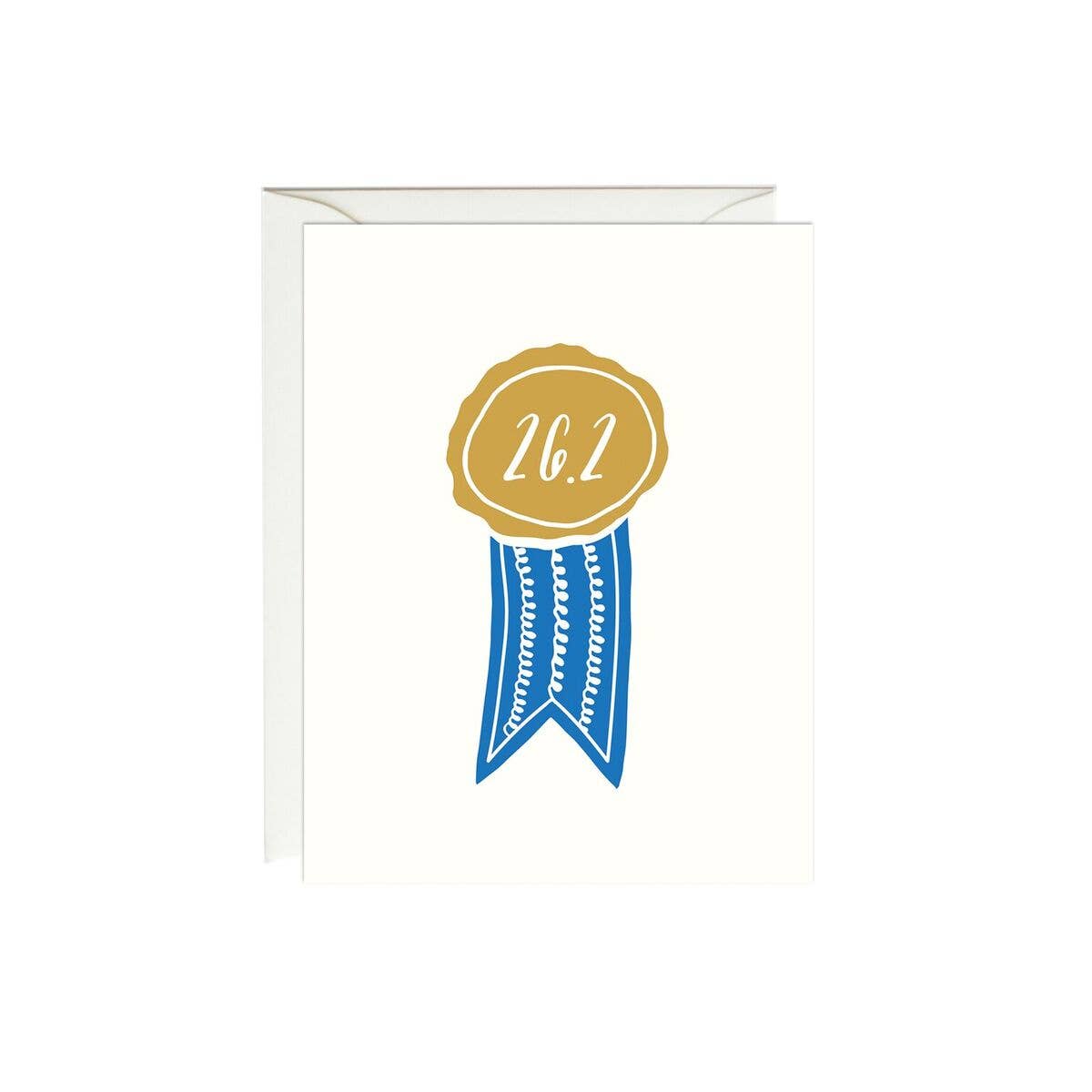 Marathon Medal Gold Foil Card