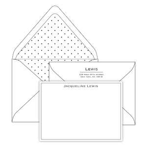 Thin Double Border Stationery Set