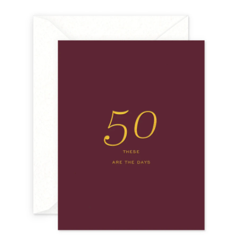 50 Milestone Birthday Greeting Card