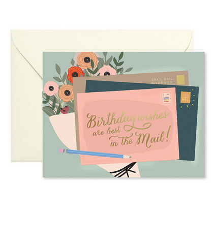 Birthday Wishes in Mail Greeting Card